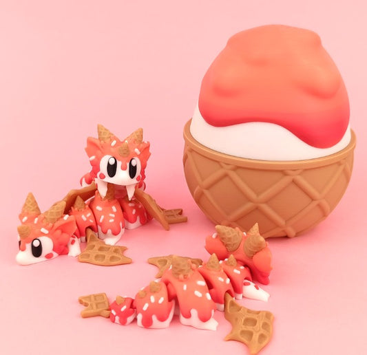 Ice Cream Dragon w/Egg