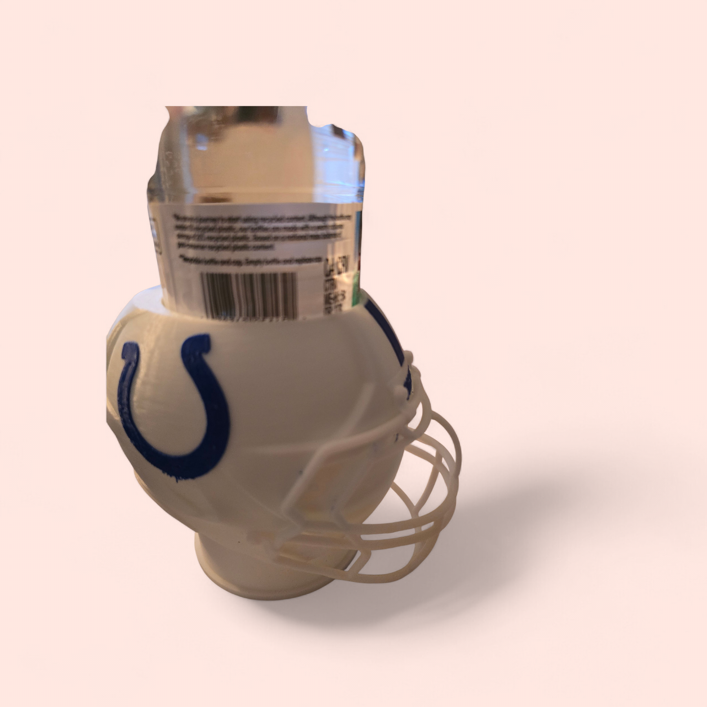 Football helmet drink holder
