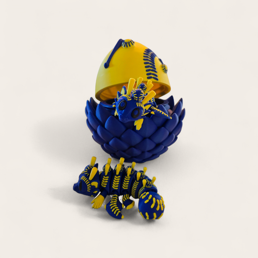 Baseball dragon with egg