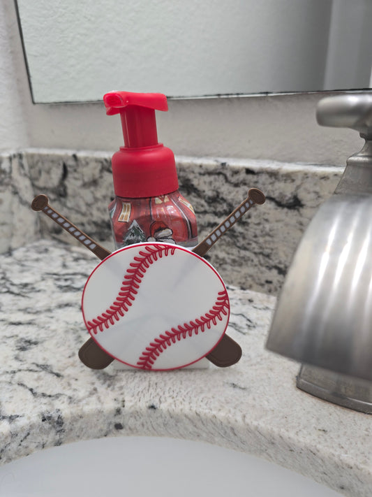 Baseball B&BW soap holder
